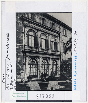 Vorschaubild Rom: Palazzo Firenze, Gartenfassade. B. Ammannati 